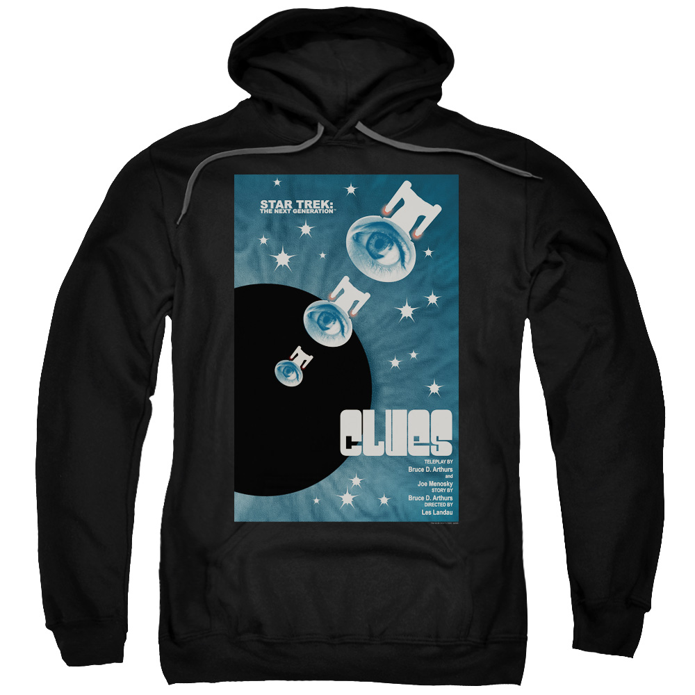 CBS2104B-AFTH-7 Star Trek & Tng Season 4 Episode 14 Adult Cotton & Polyster Pull-Over Hoodie, Black - 4X -  Trevco