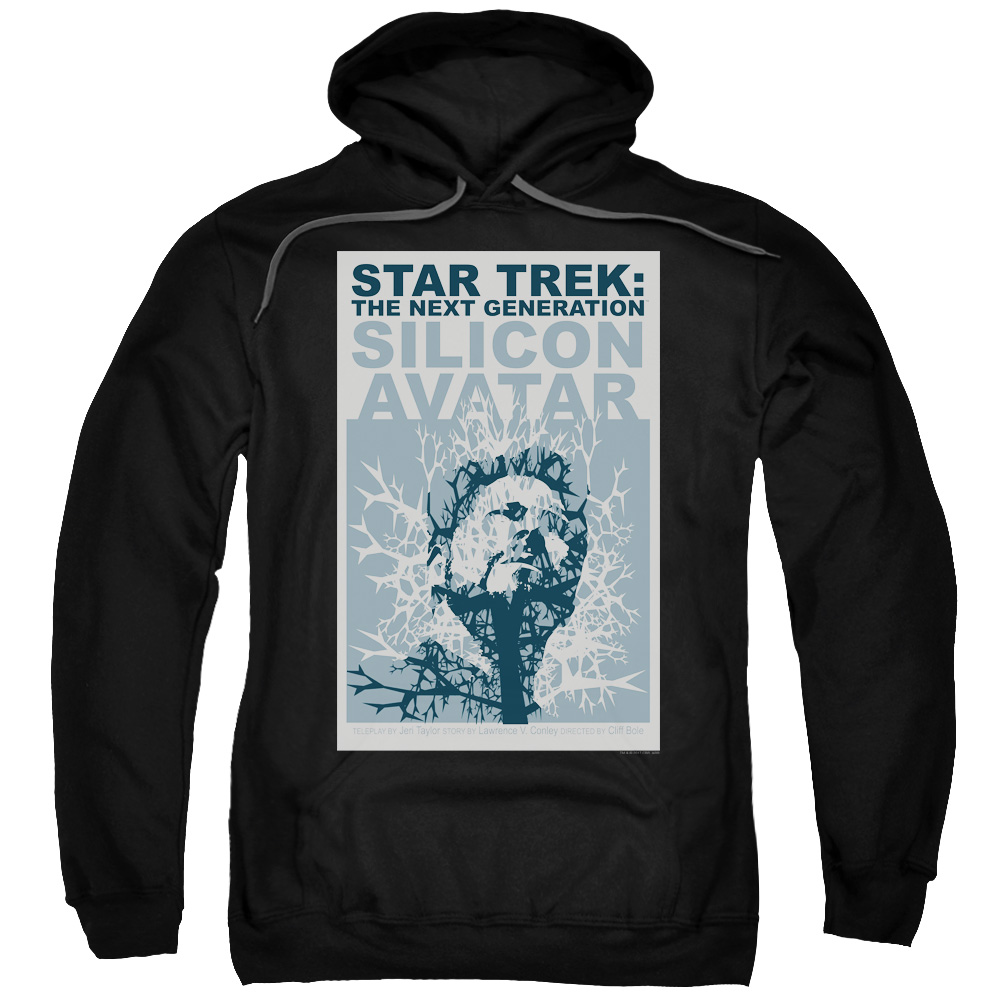 CBS2120B-AFTH-6 Star Trek & Tng Season 5 Episode 4 Adult Cotton & Polyster Pull-Over Hoodie, Black - 3X