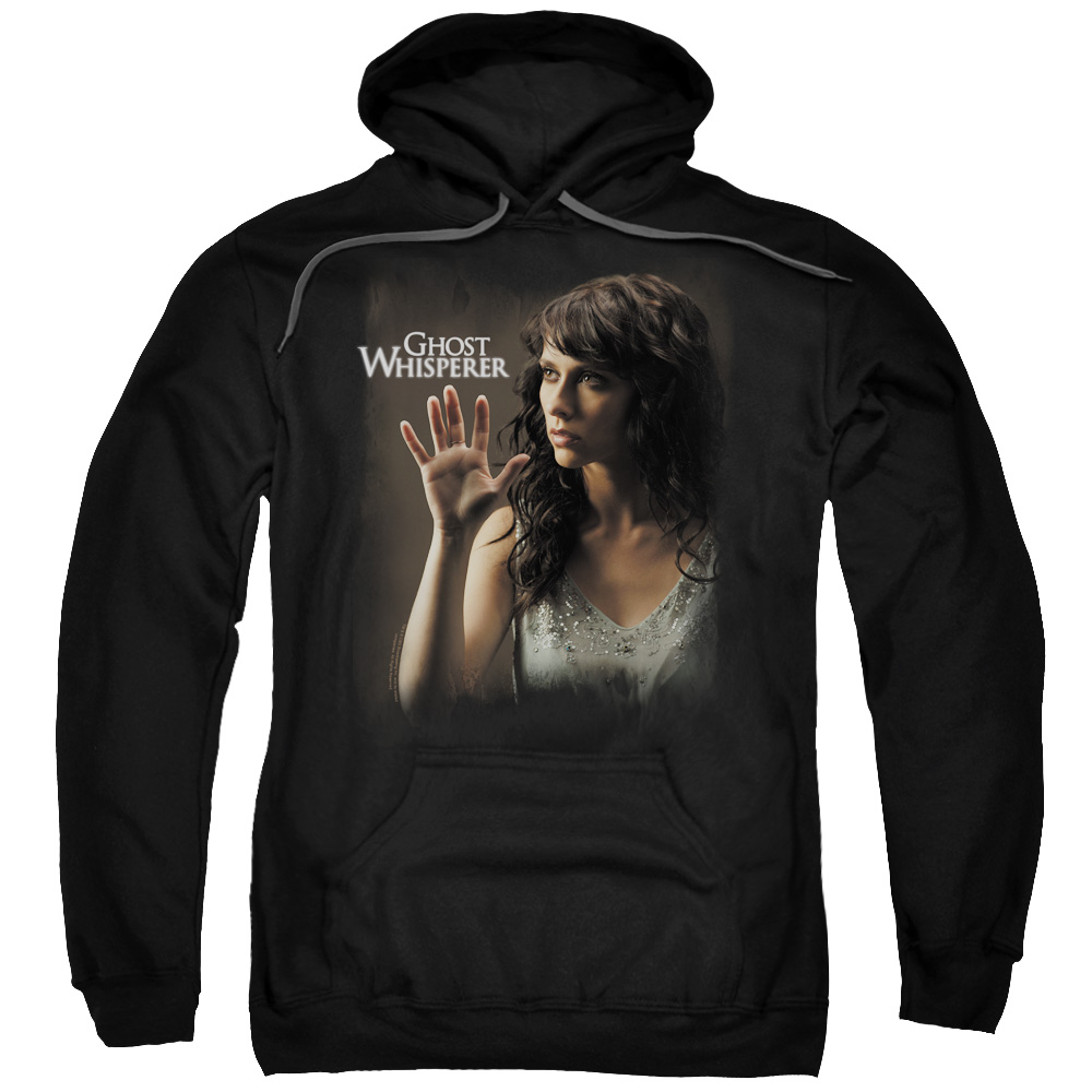 CBS212-AFTH-8 Ghost Whisperer & Ethereal Adult Cotton & Polyster Pull-Over Hoodie, Black - 5X