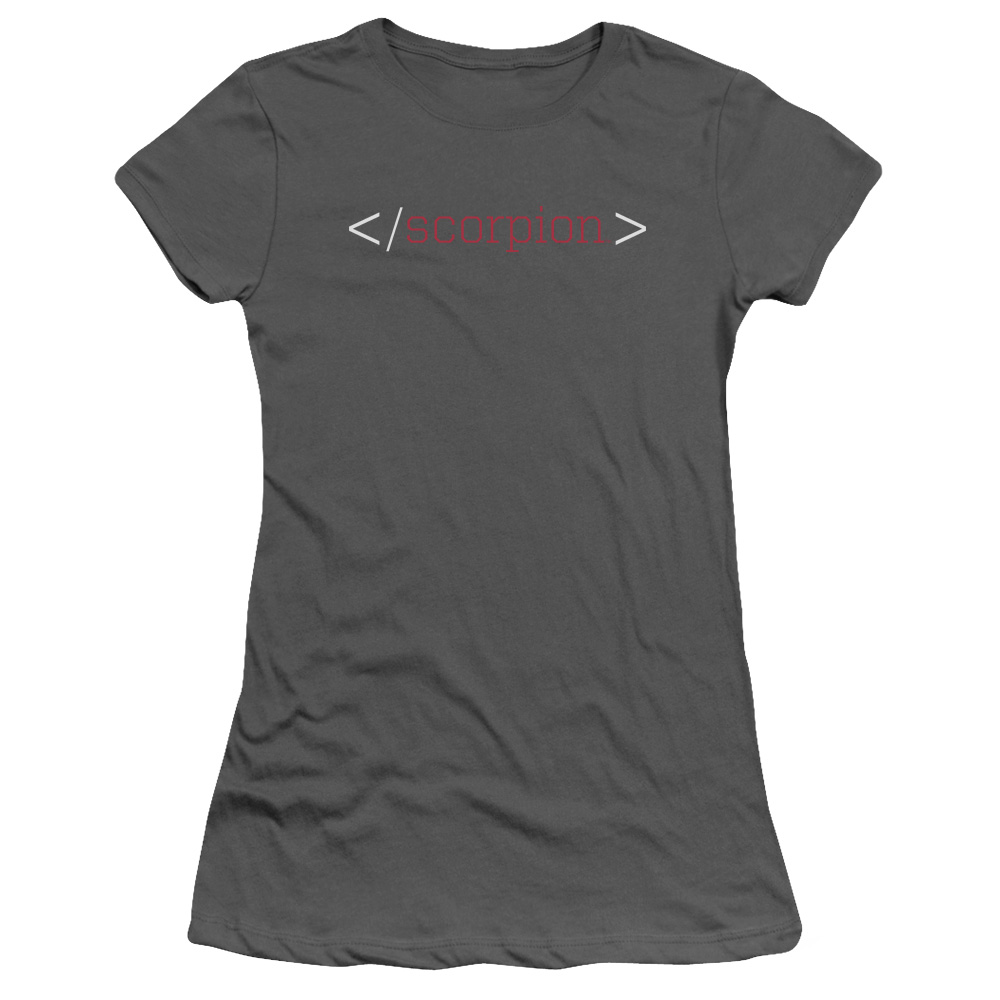 Trevco Cbs1667 Js 5 Scorpion Logo Short Sleeve Junior Sheer Cotton T Shirt Charcoal 2x