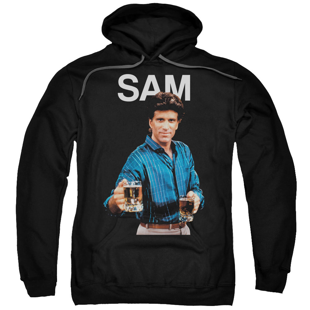 CBS929-AFTH-8 Cheers & Sam Adult Cotton & Polyster Pull-Over Hoodie, Black - 5X