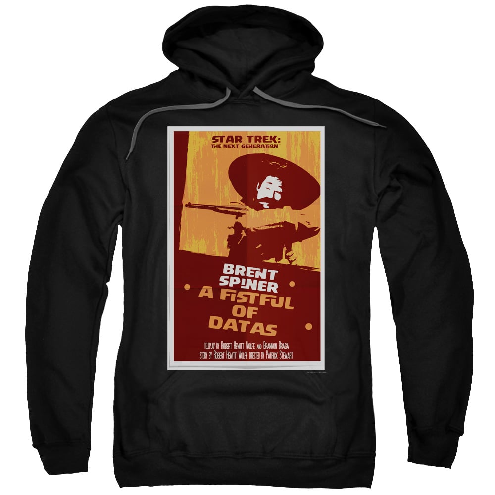 CBS2150B-AFTH-7 Star Trek & Tng Season 6 Episode 8 Adult Cotton & Polyster Pull-Over Hoodie, Black - 4X -  Trevco