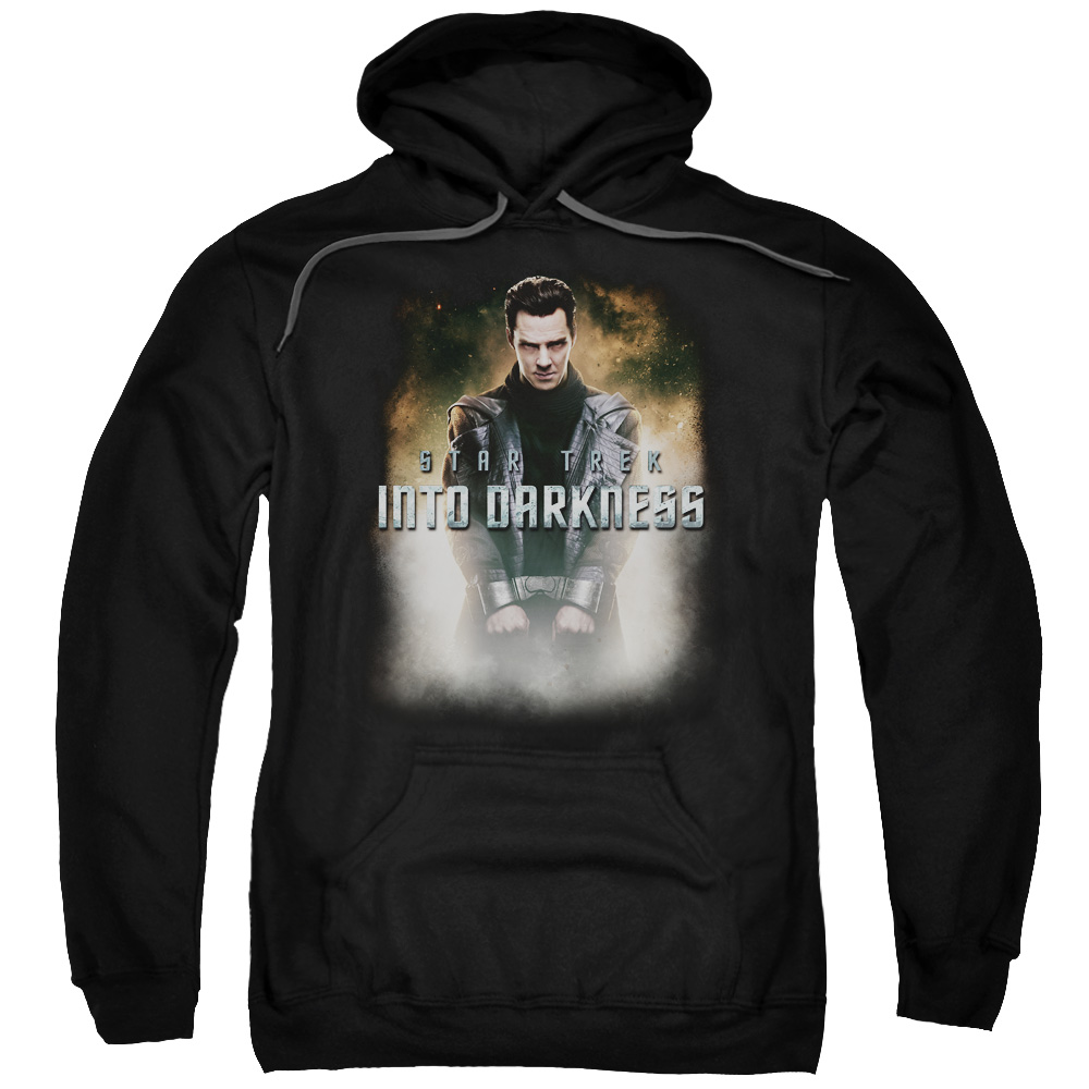 CBS1248-AFTH-8 Star Trek & Darkness Harrison Adult Cotton & Polyster Pull-Over Hoodie, Black - 5X