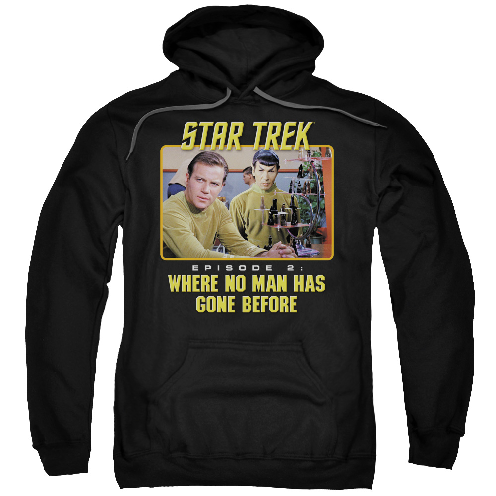 CBS502-AFTH-7 Star Trek & Episode 2 Adult Cotton & Polyster Pull-Over Hoodie, Black - 4X -  Trevco