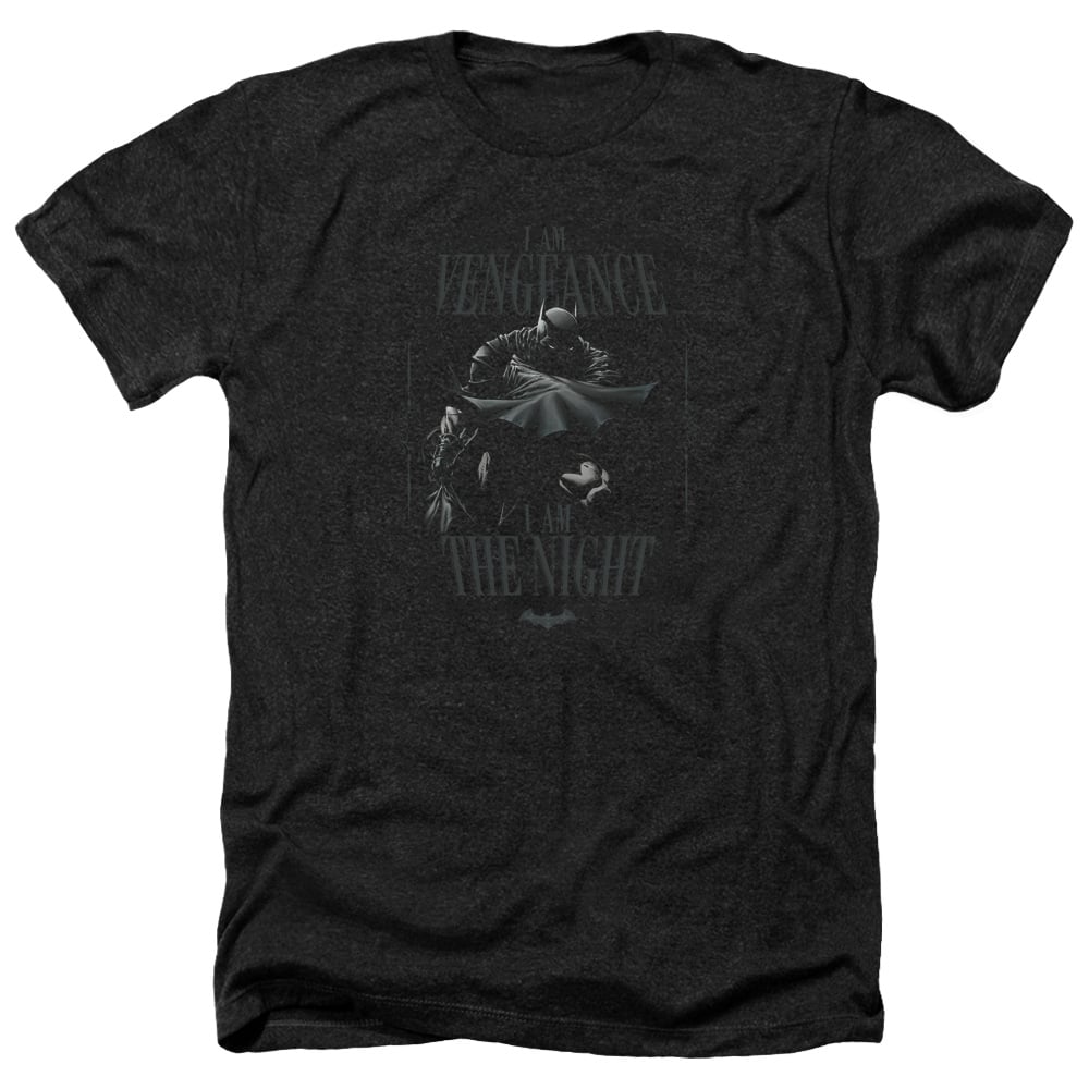 Batman & I Am-Adult Heather T-Shirt, Black - Medium