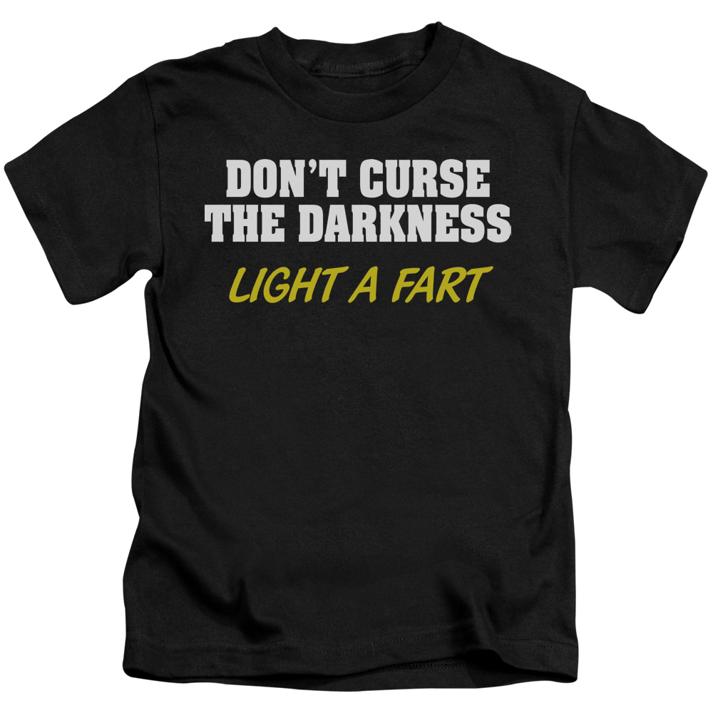 Dont Curse Darkness-Short Sleeve Juvenile 18-1 T-Shirt, Black - Medium 5-6