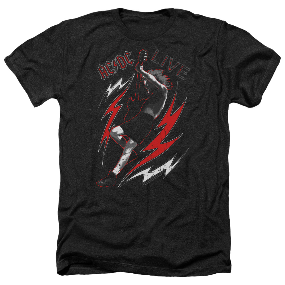 ACDC & Live-Adult Heather T-Shirt, Black - 3X