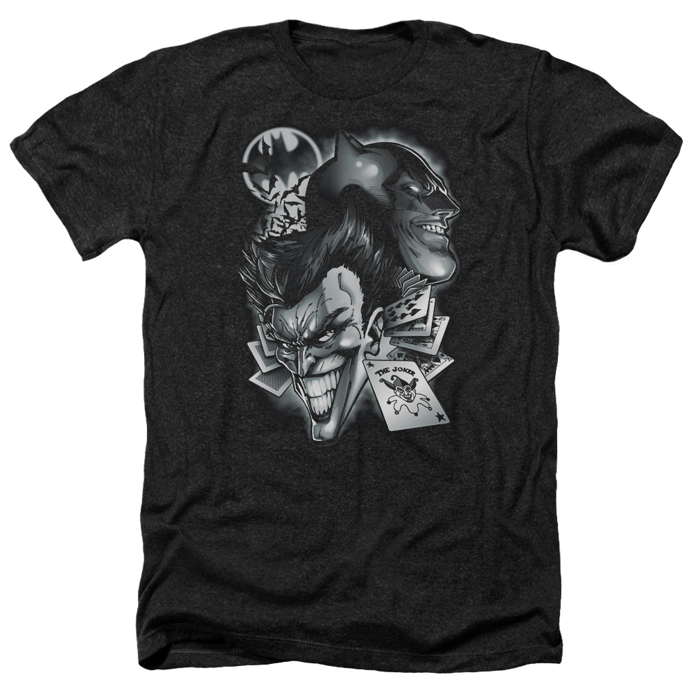 Batman & Archenemies-Adult Heather T-Shirt, Black - 3X