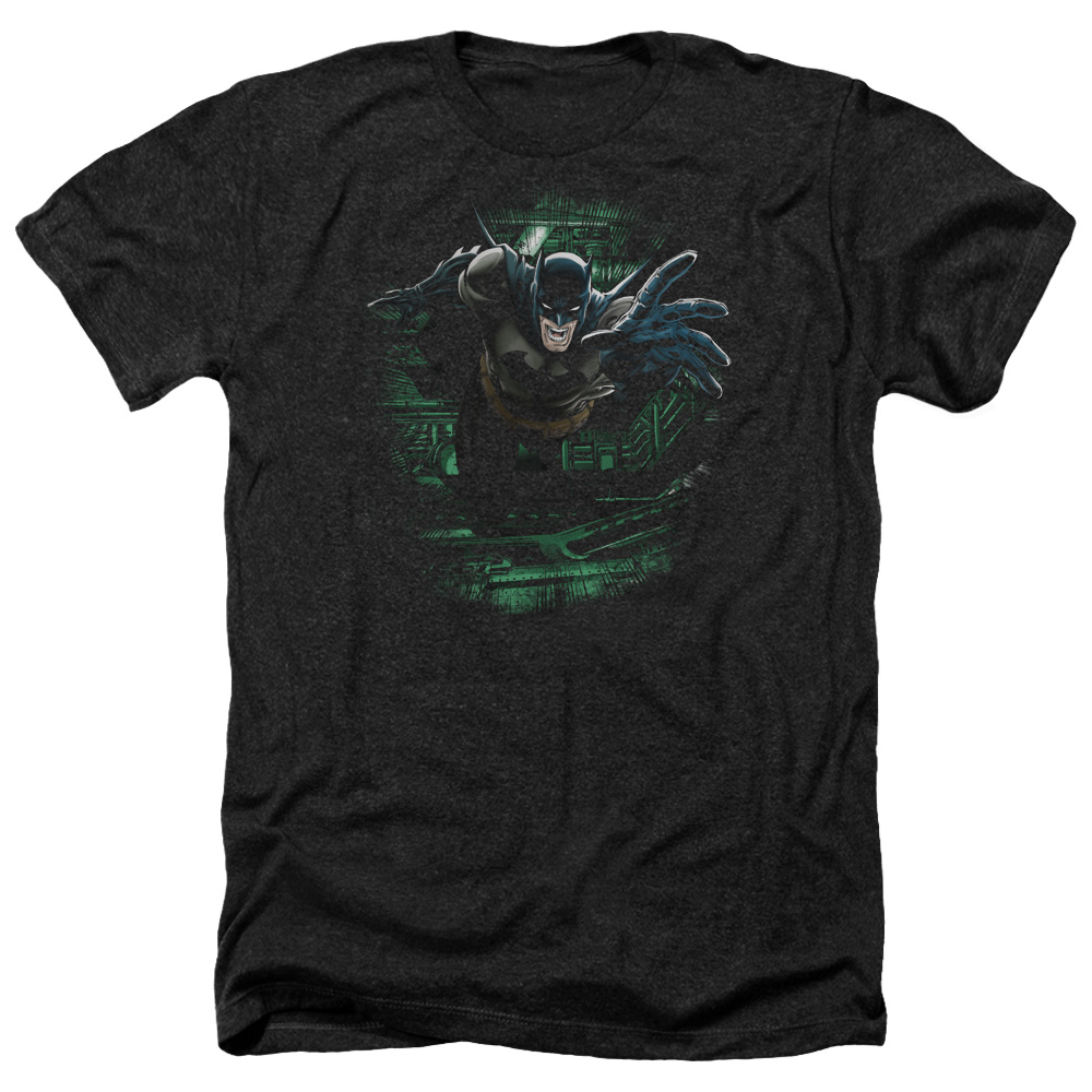 Batman & Surprise-Adult Heather T-Shirt, Black - Medium