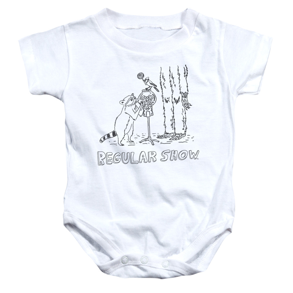 The Regular Show & Tattoo Art Infant Snapsuit, White - Large - 18 Months