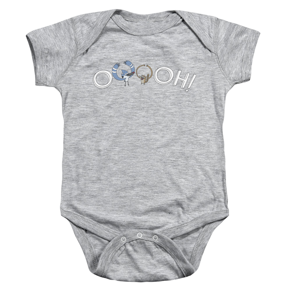 CN175B-SS-4 The Regular Show & Ooooh Infant Snapsuit, Athletic Heather - Extra Large - 24 Months