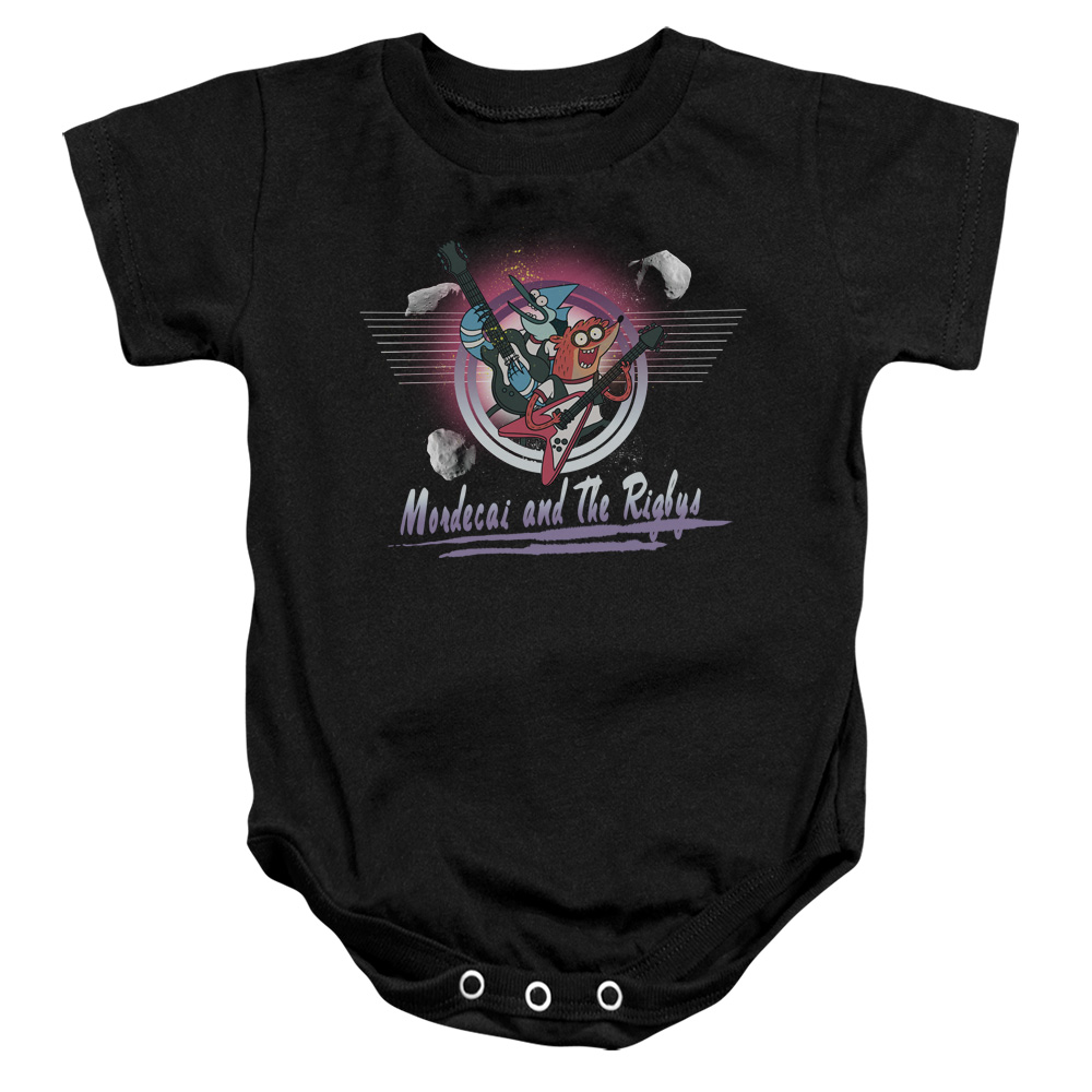 CN191-SS-4 The Regular Show - Mordecai & the Rigbys Infant Snapsuit, Black - Extra Large - 24 Months