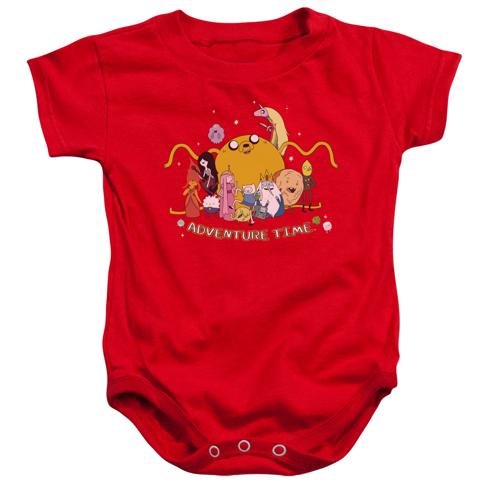 Adventure Time & Outstretched Infant Snapsuit, Red - Small - 6 Months