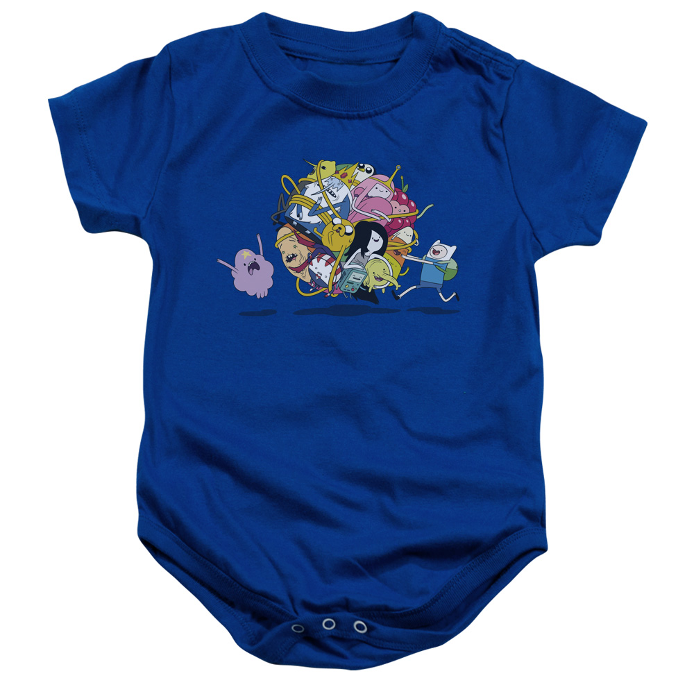 Adventure Time & Globe Ball Infant Snapsuit, Royal Blue - Medium - 12 Months