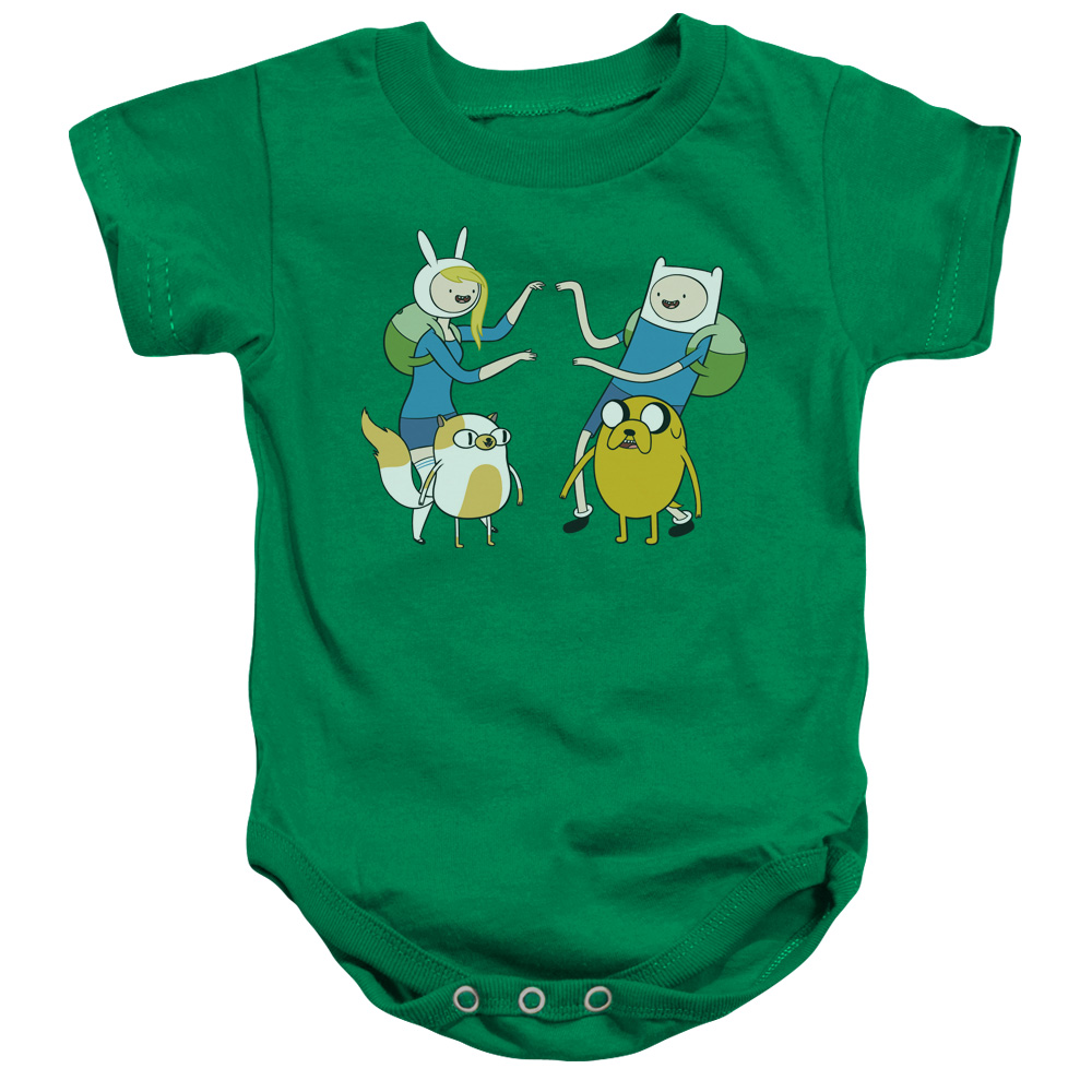 Adventure Time & Meet Up Infant Snapsuit, Kelly Green - Medium - 12 Months