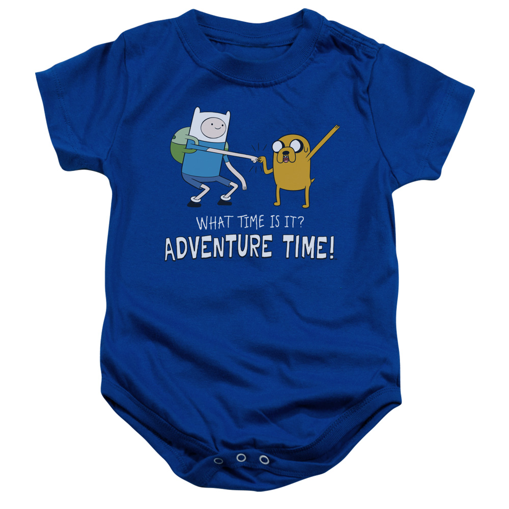 Adventure Time & Fist Bump Infant Snapsuit, Royal Blue - Medium - 12 Months