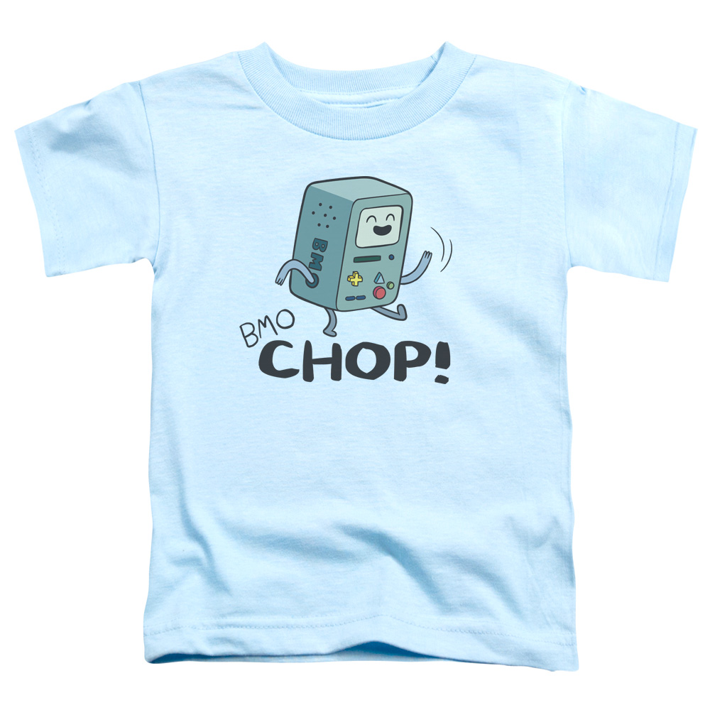 Adventure Time & BMO Chop Toddler Short Sleeve T-Shirt, Light Blue - Small - 2 Toddler