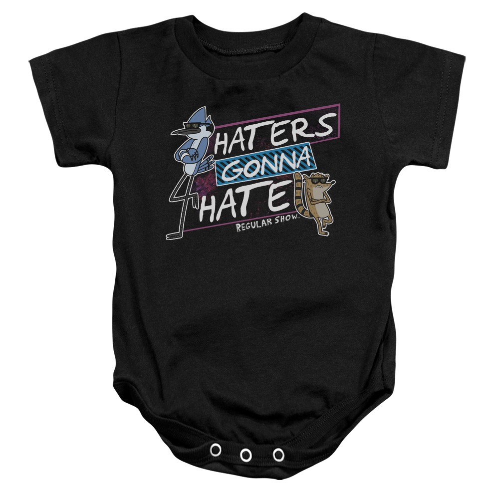 Regular Show & Haters Gonna Hate Infant Snapsuit, Black - Extra Large - 24 Months