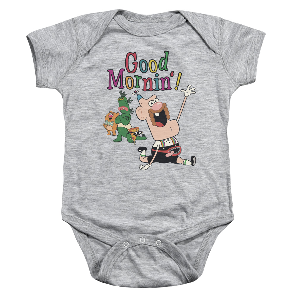 Uncle Grandpa & Good Mornin Infant Snapsuit, Athletic Heather - Medium - 12 Months