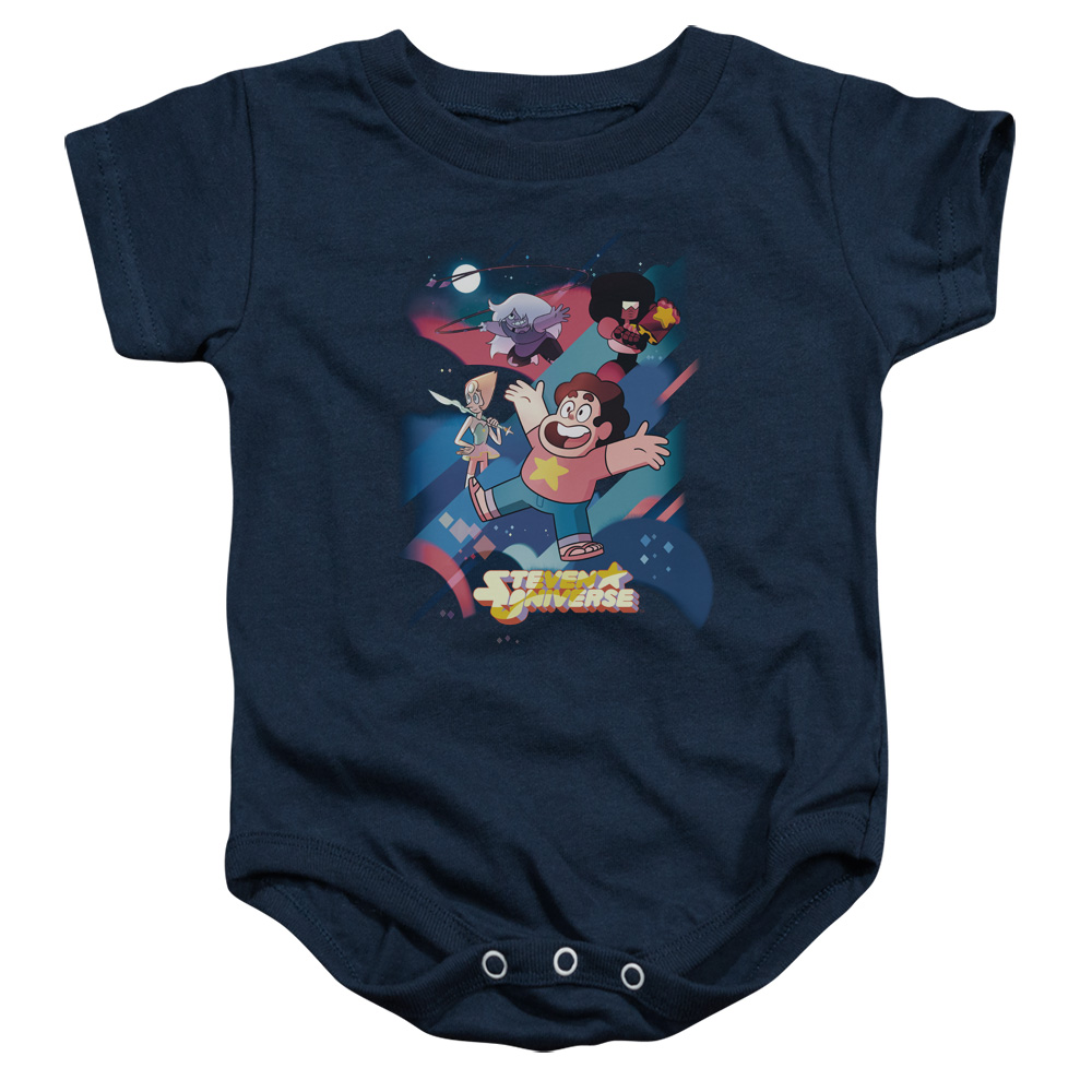 Steven Universe & Group Shot Infant Snapsuit, Navy - Large - 18 Months
