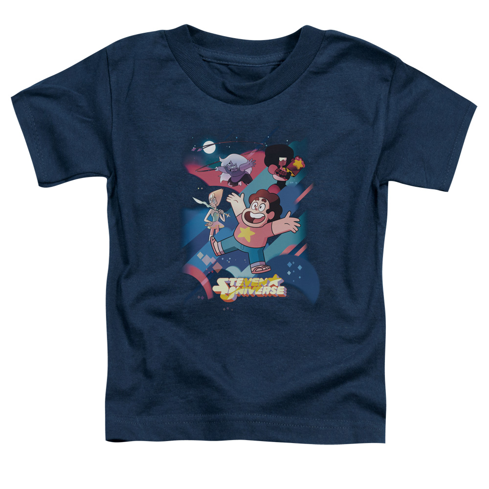 CN335-TT-2 Steven Universe & Group Shot Toddler Short Sleeve T-Shirt, Navy - Medium - 3 Toddler