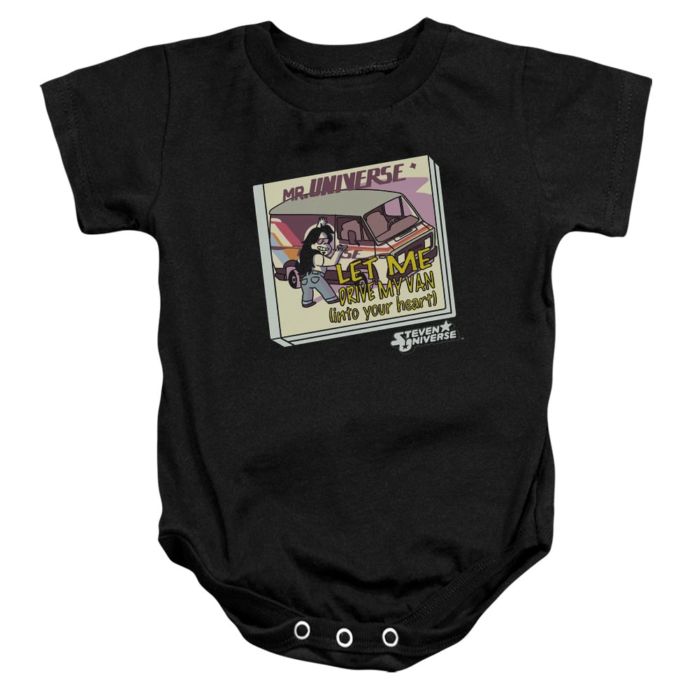 Steven Universe & Mr. Universe Infant Snapsuit, Black - Medium - 12 Months
