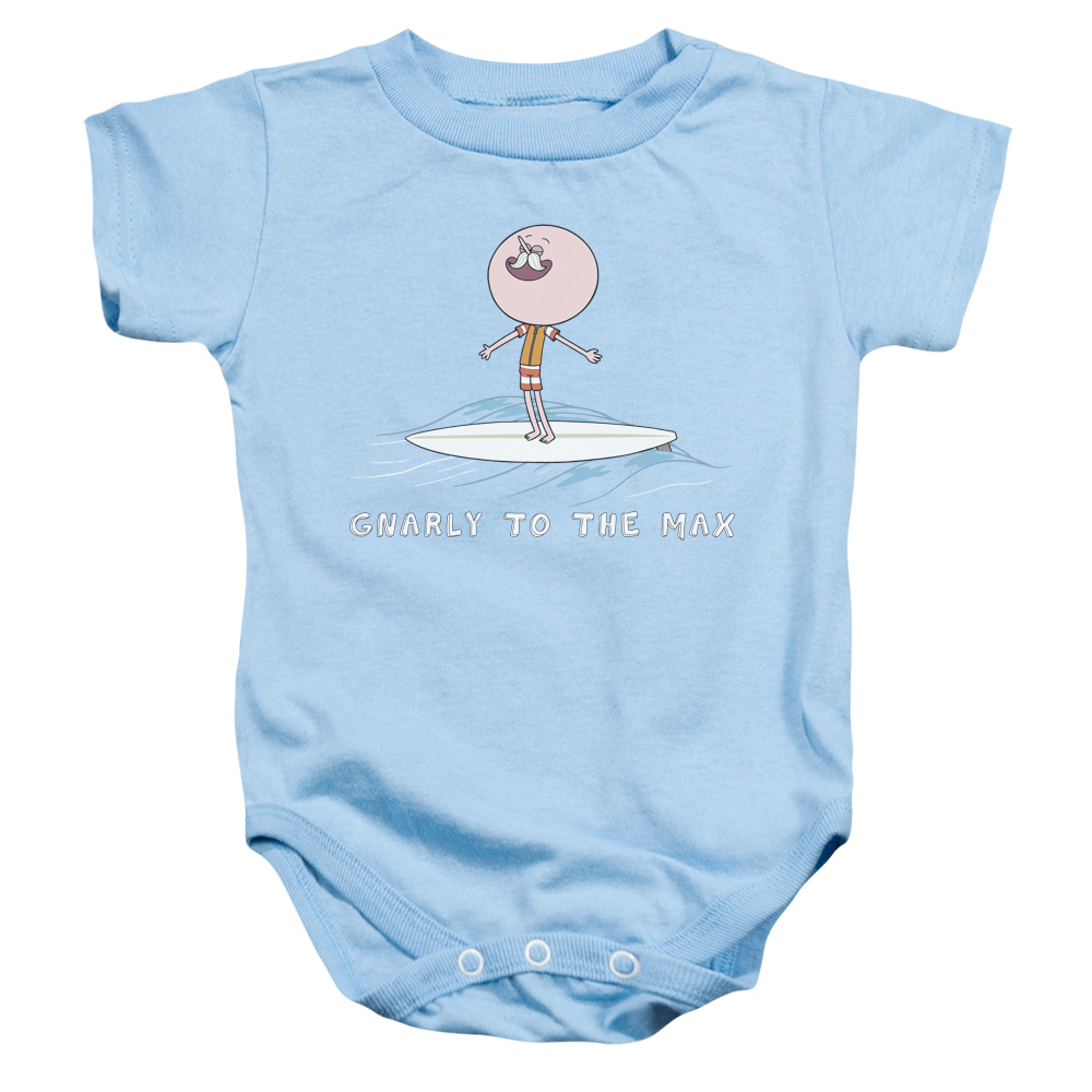 Regular Show & Gnarly Infant Snapsuit, Light Blue - Medium - 12 Months