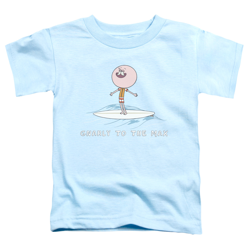 CN428-TT-2 Regular Show & Gnarly Toddler Short Sleeve T-Shirt, Light Blue - Medium - 3 Toddler