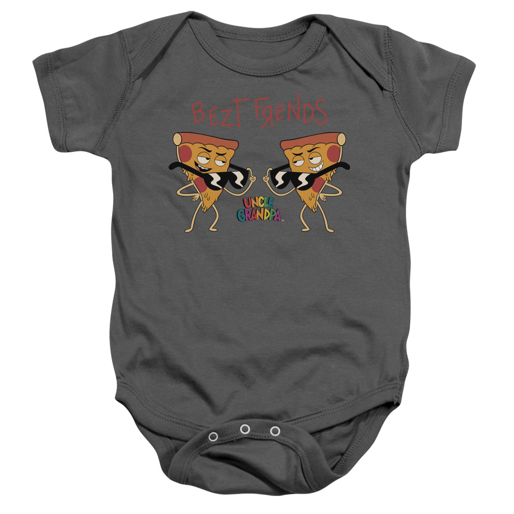 Uncle Grandpa & Bezt Frends Infant Snapsuit, Charcoal - Medium - 12 Months