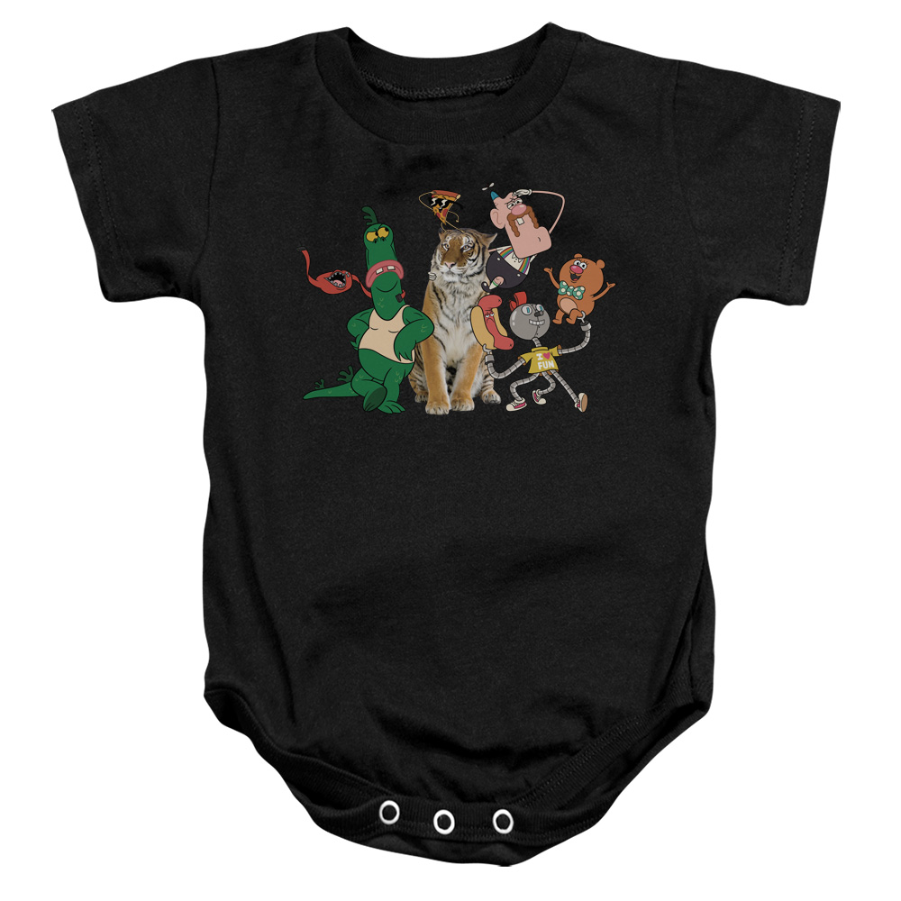 Uncle Grandpa & Group Infant Snapsuit, Black - Medium - 12 Months