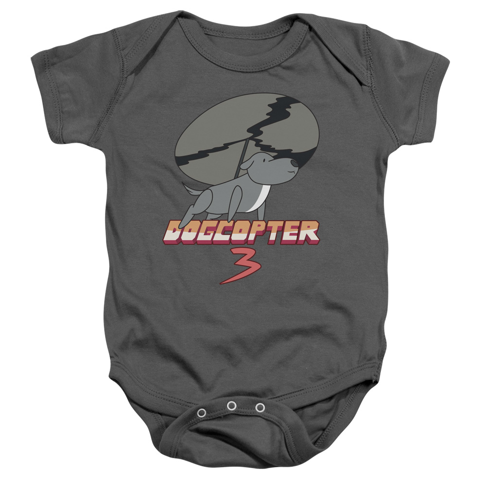 Steven Universe & Dogcopter 3 Infant Snapsuit, Charcoal - Medium - 12 Months
