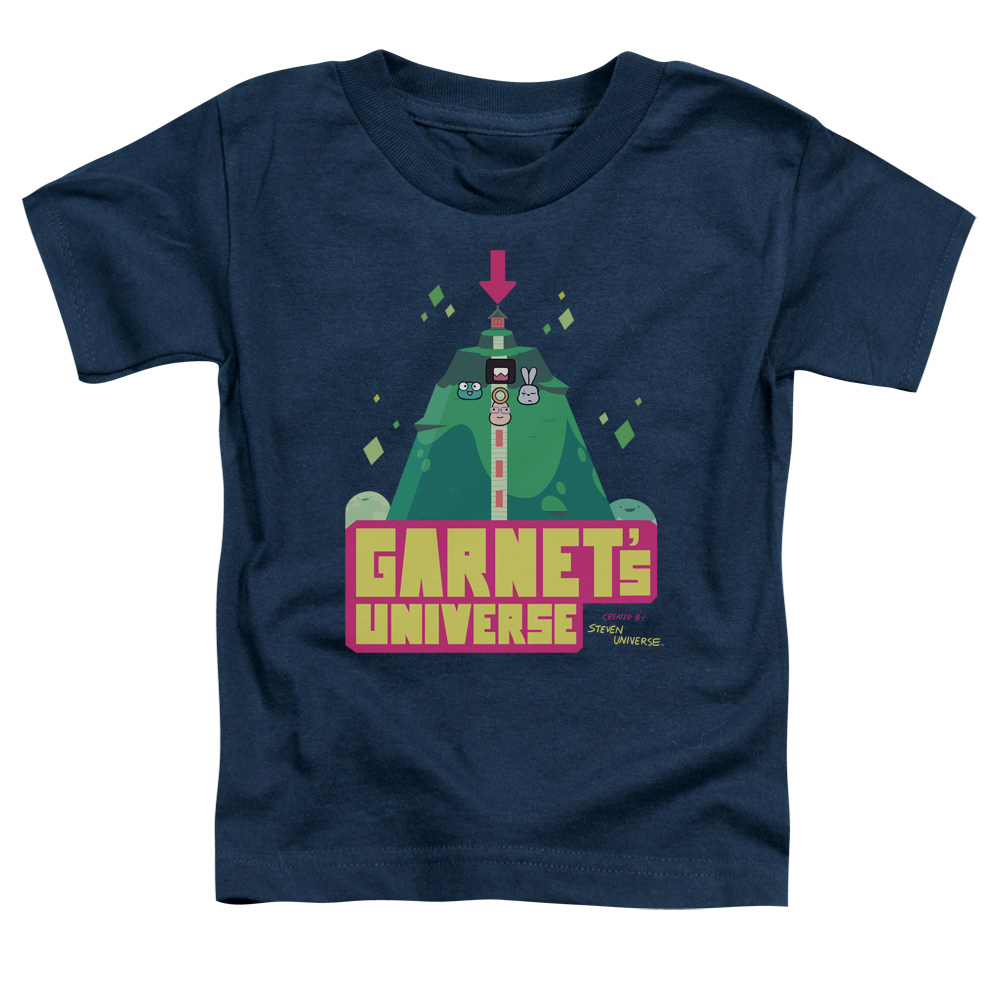 Steven Universe & Garnets Universe Toddler Short Sleeve T-Shirt, Navy - Medium - 3 Toddler