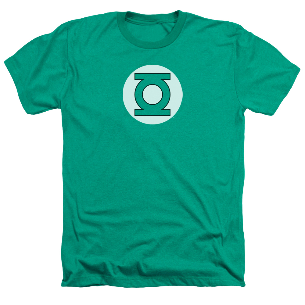 DC & Green Lantern Logo Adult Regular Fit Heather Short Sleeve T-Shirt, Kelly Green - Medium -  NewGroove, NE3236903