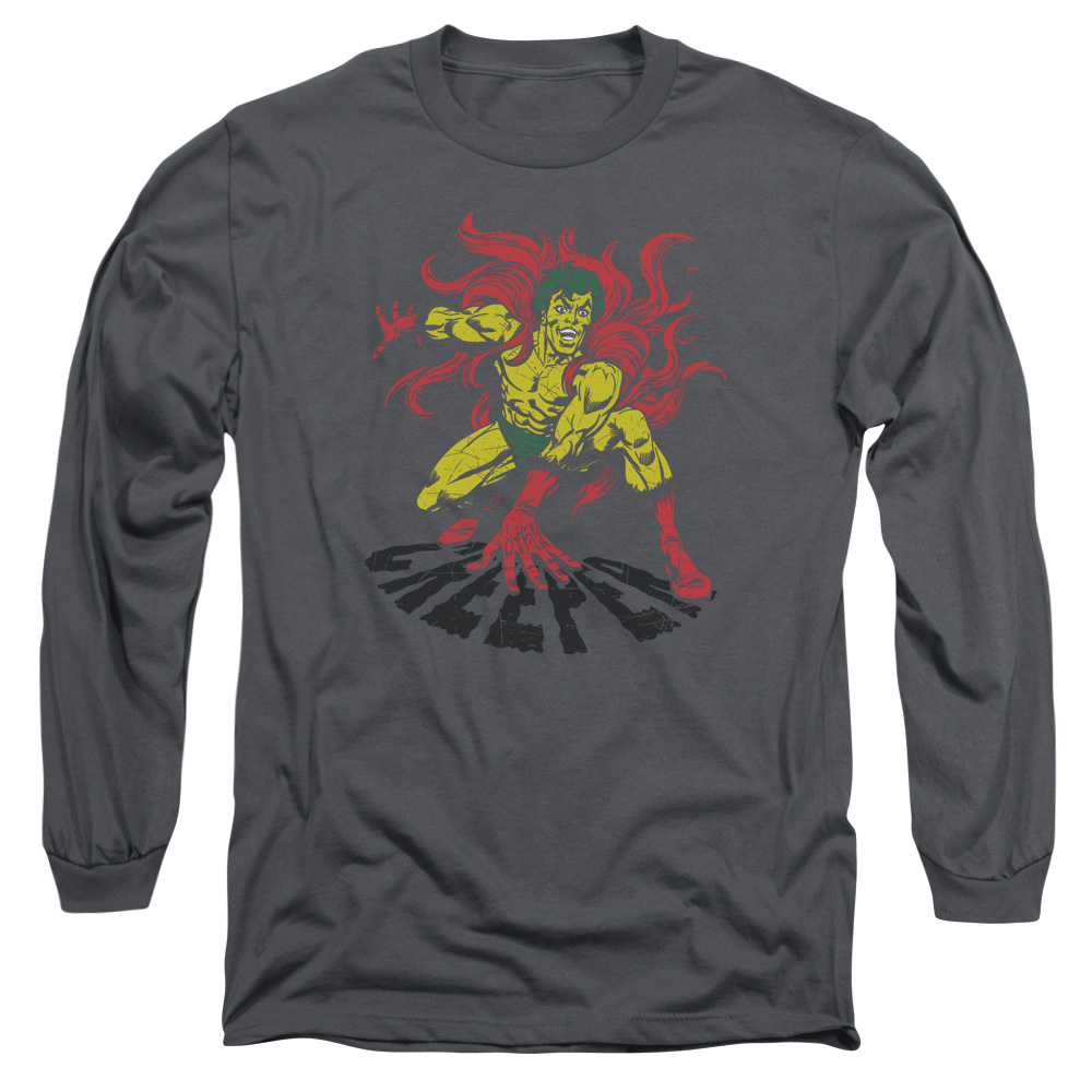 DCO & Creeper Adult 18-1 Long Sleeve T-Shirt, Charcoal - Medium