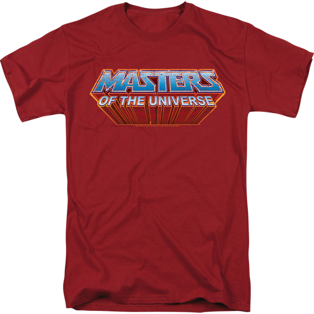 Masters of the Universe & Logo Adult 18-1 Regular Fit Short Sleeve T-Shirt, Cardinal - 3X -  NewGroove, NE3826176