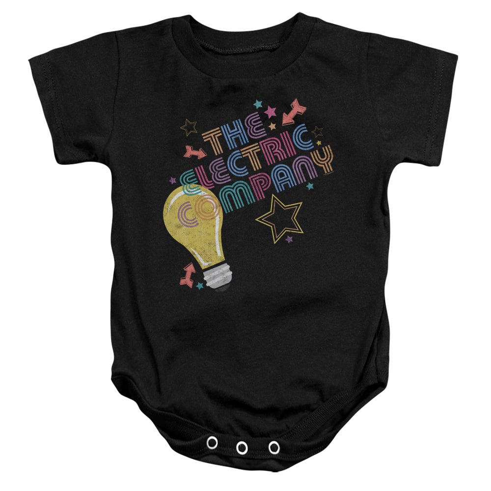 Electric Company & Electric Light Infant Snapsuit, Black - Large - 18 Months