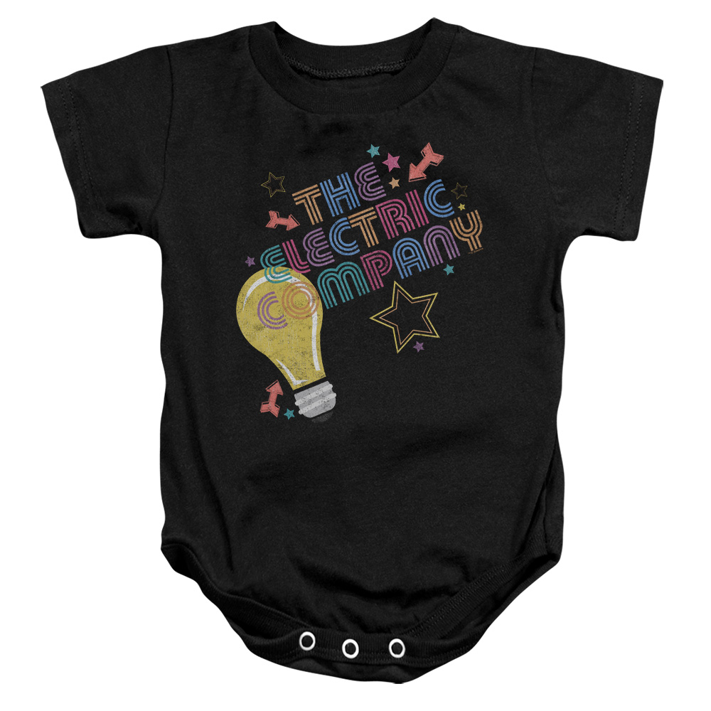 Electric Company & Electric Light Infant Snapsuit, Black - Extra Large - 24 Months