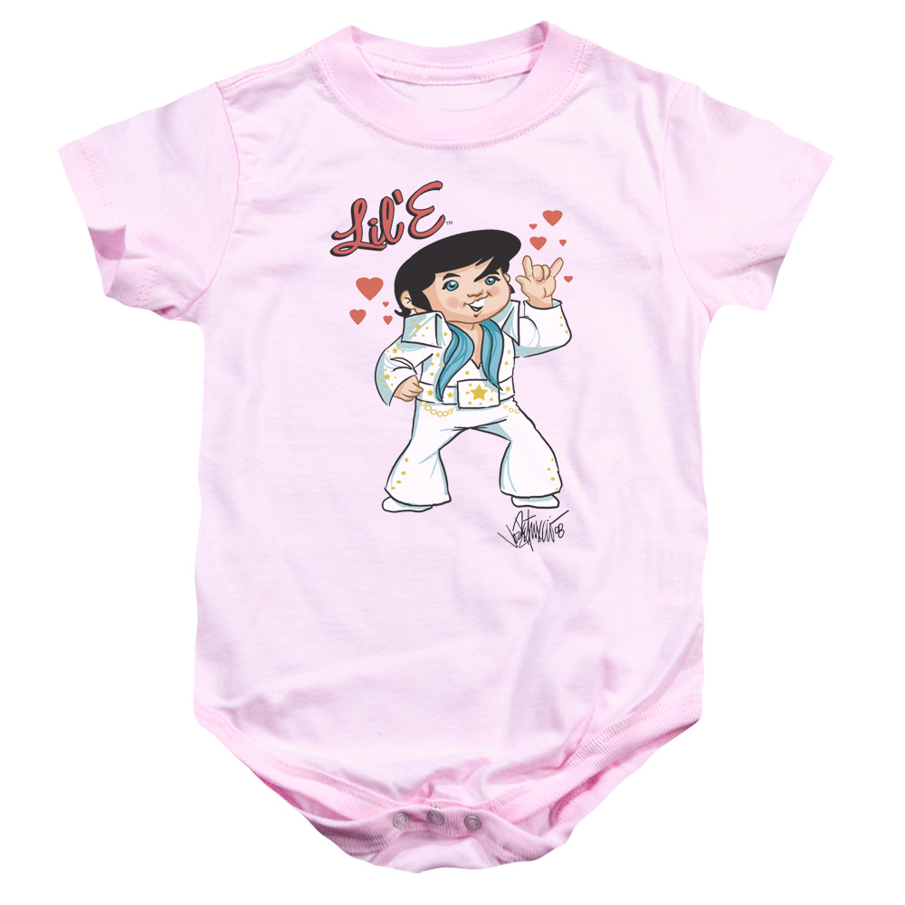 Elvis Presley & Lil E Infant Snapsuit, Pink - Extra Large - 24 Months