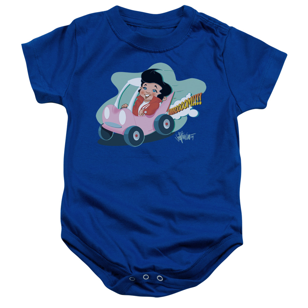 Elvis Presley & Speedway Infant Snapsuit, Royal Blue - Medium - 12 Months