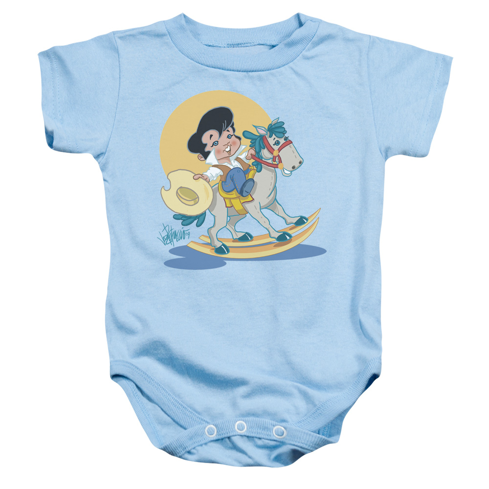 Elvis Presley & Yip E Infant Snapsuit, Light Blue - Large - 18 Months