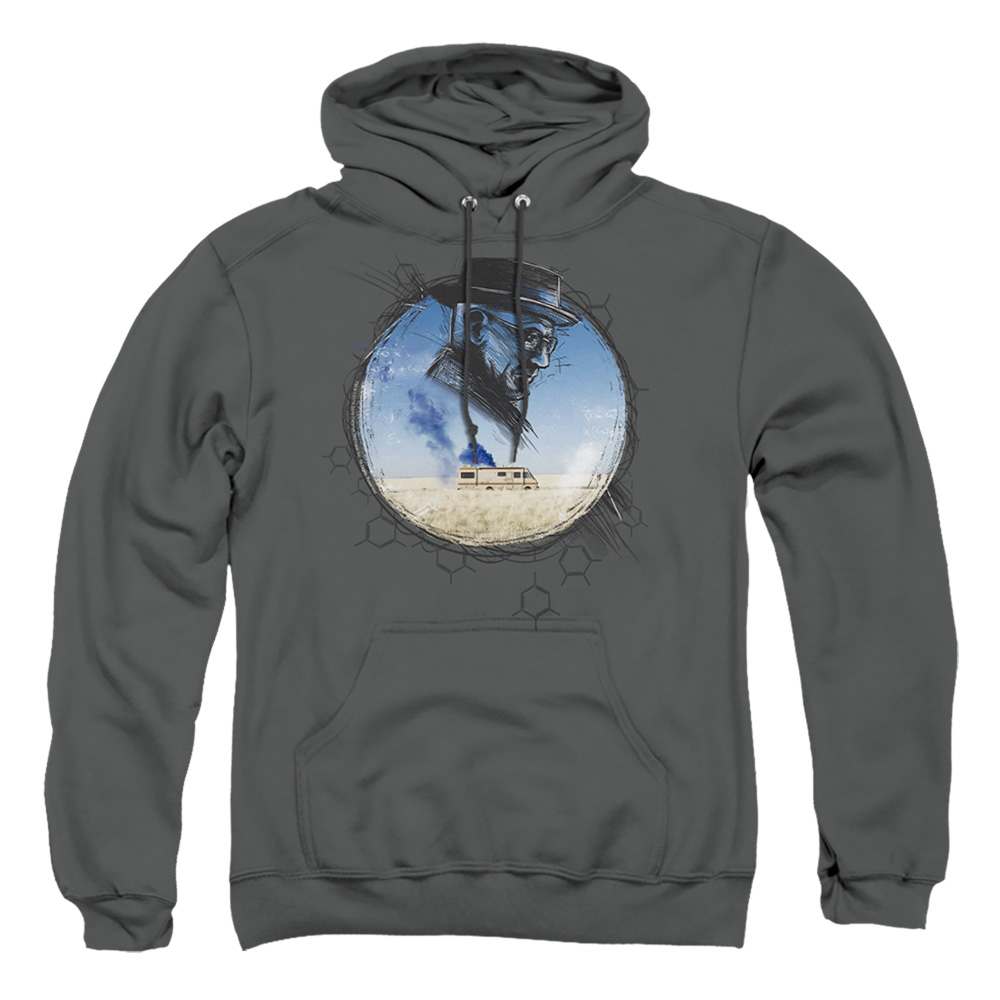 Breaking Bad & Crystal-Adult Pull-Over Hoodie, Charcoal - Extra Large