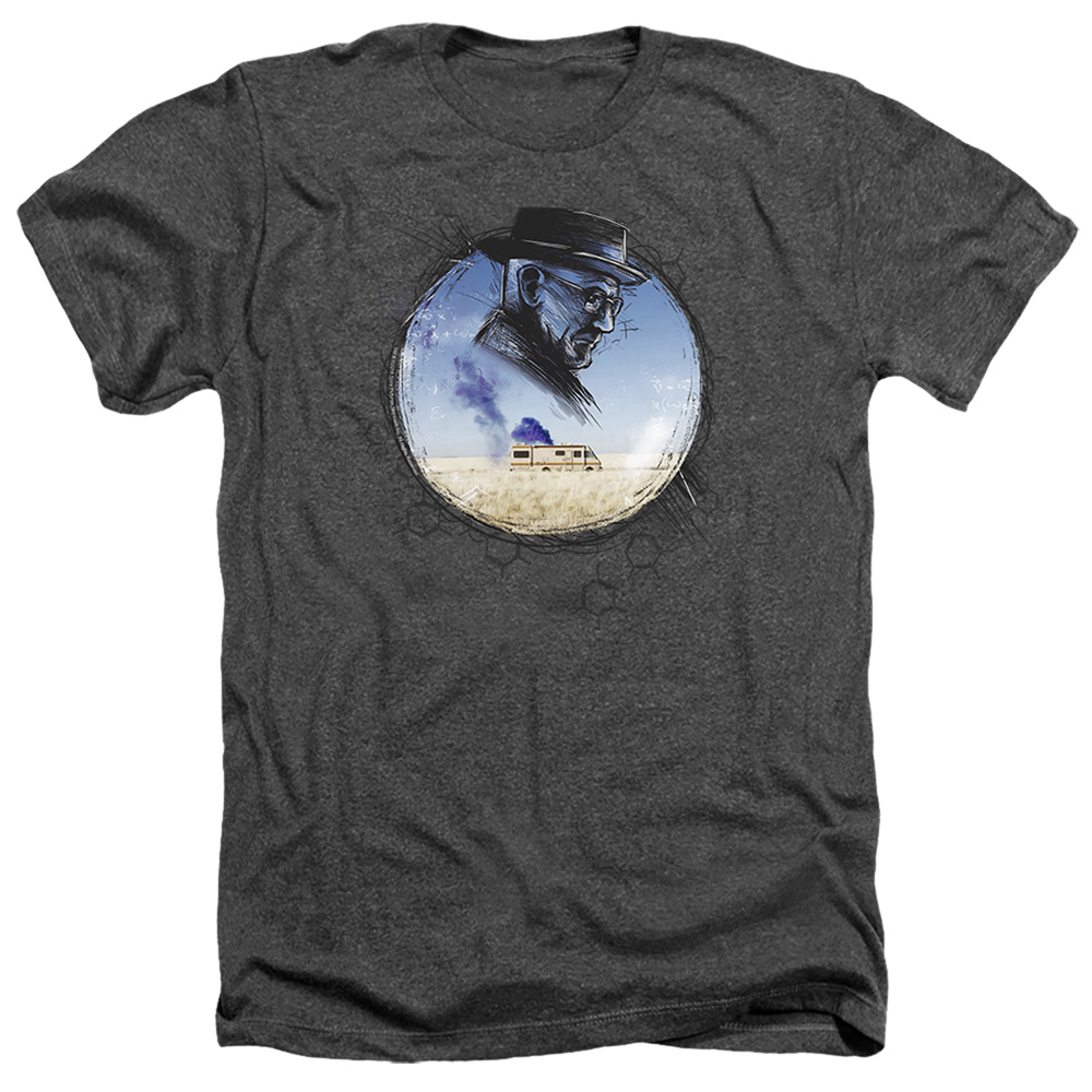 Breaking Bad & Crystal-Adult Heather T-Shirt, Charcoal - Medium