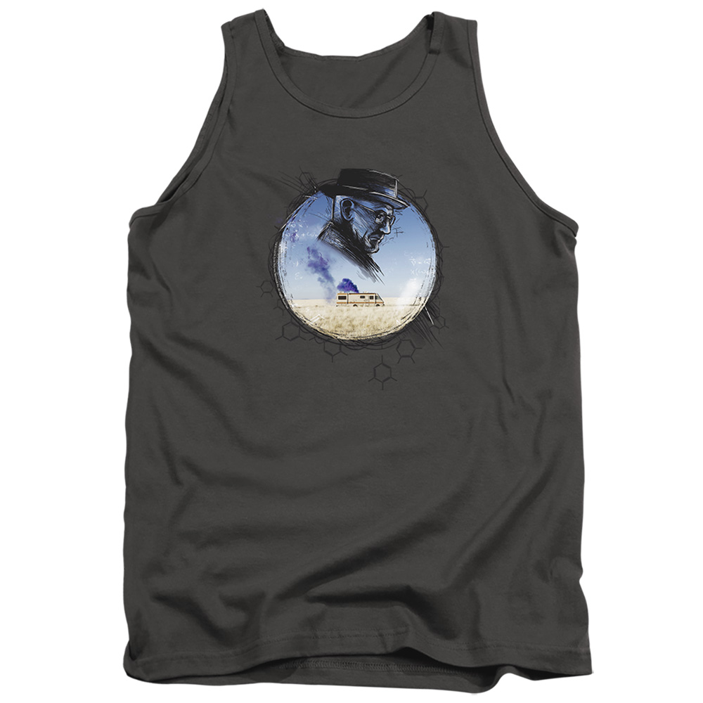 Breaking Bad & Crystal-Adult Tank Top, Charcoal - Medium