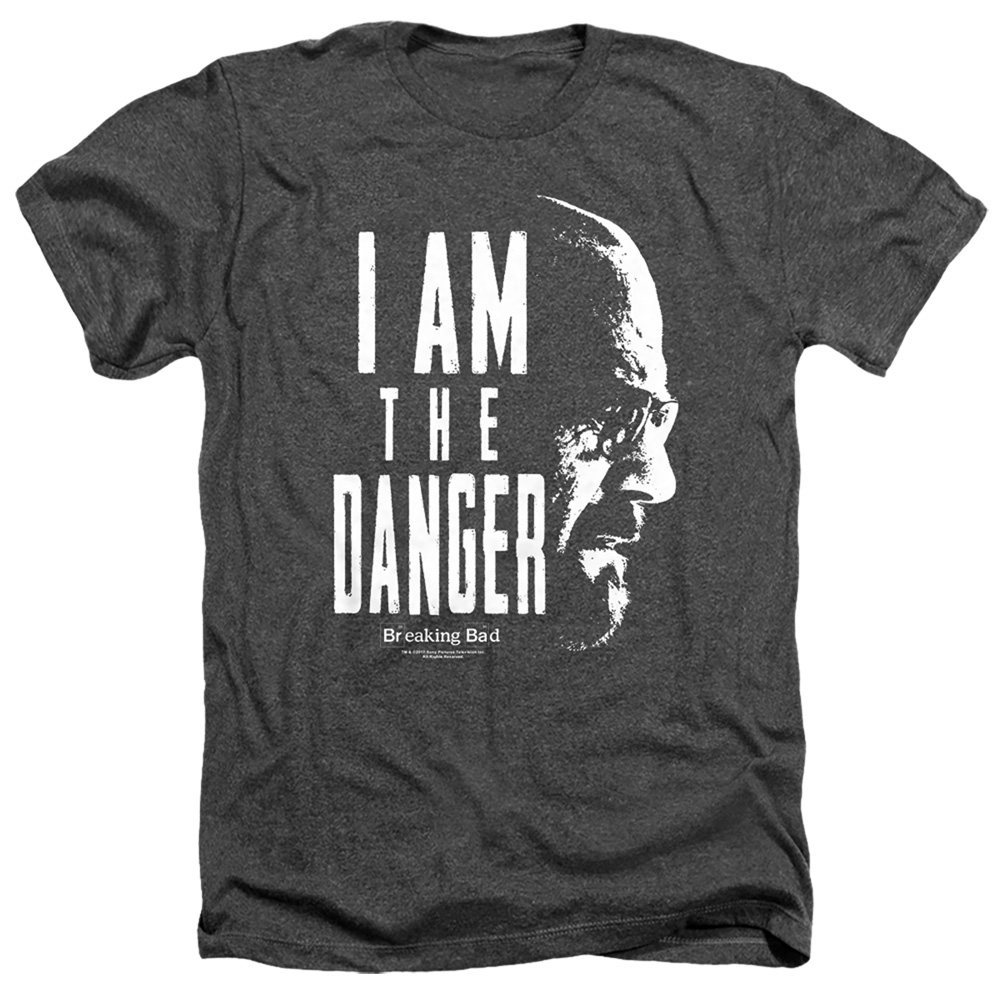 Breaking Bad & The Danger-Adult Heather T-Shirt, Black - Medium