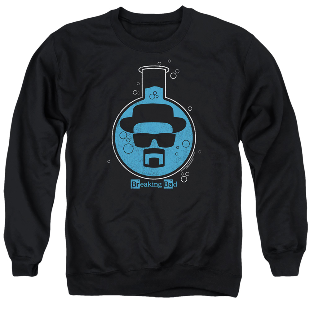 Breaking Bad & Bad Breaker-Adult Crewneck Sweatshirt, Black - Medium