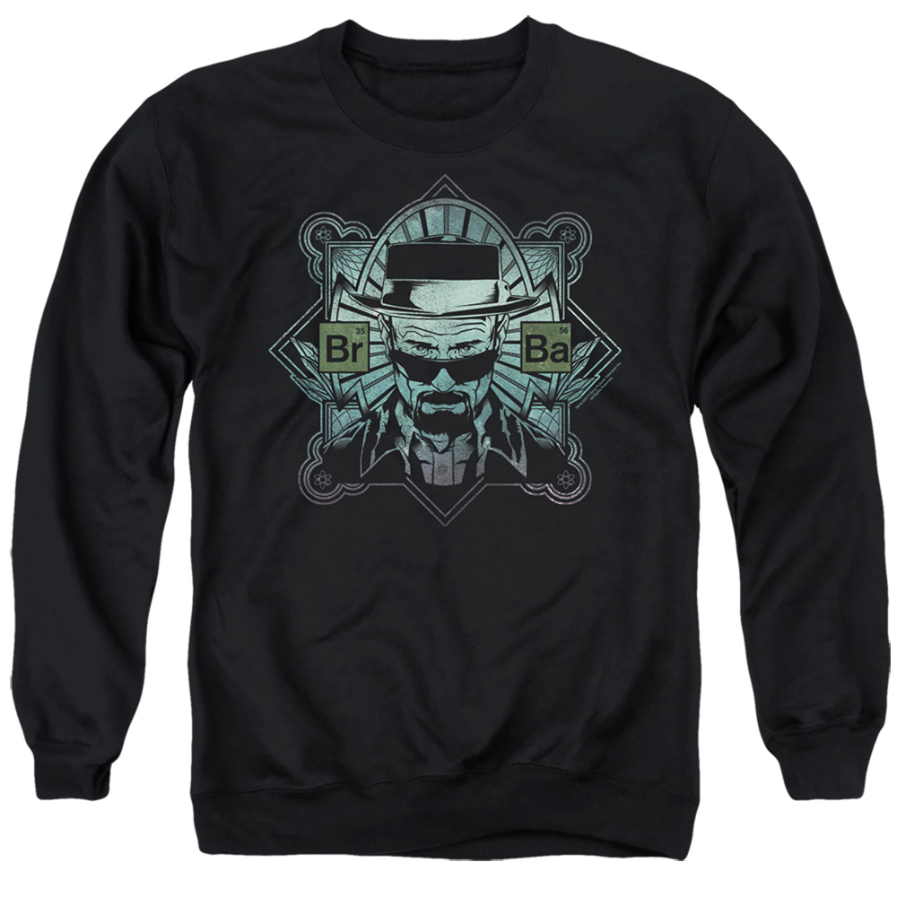 Breaking Bad & The Man-Adult Crewneck Sweatshirt, Black - Small
