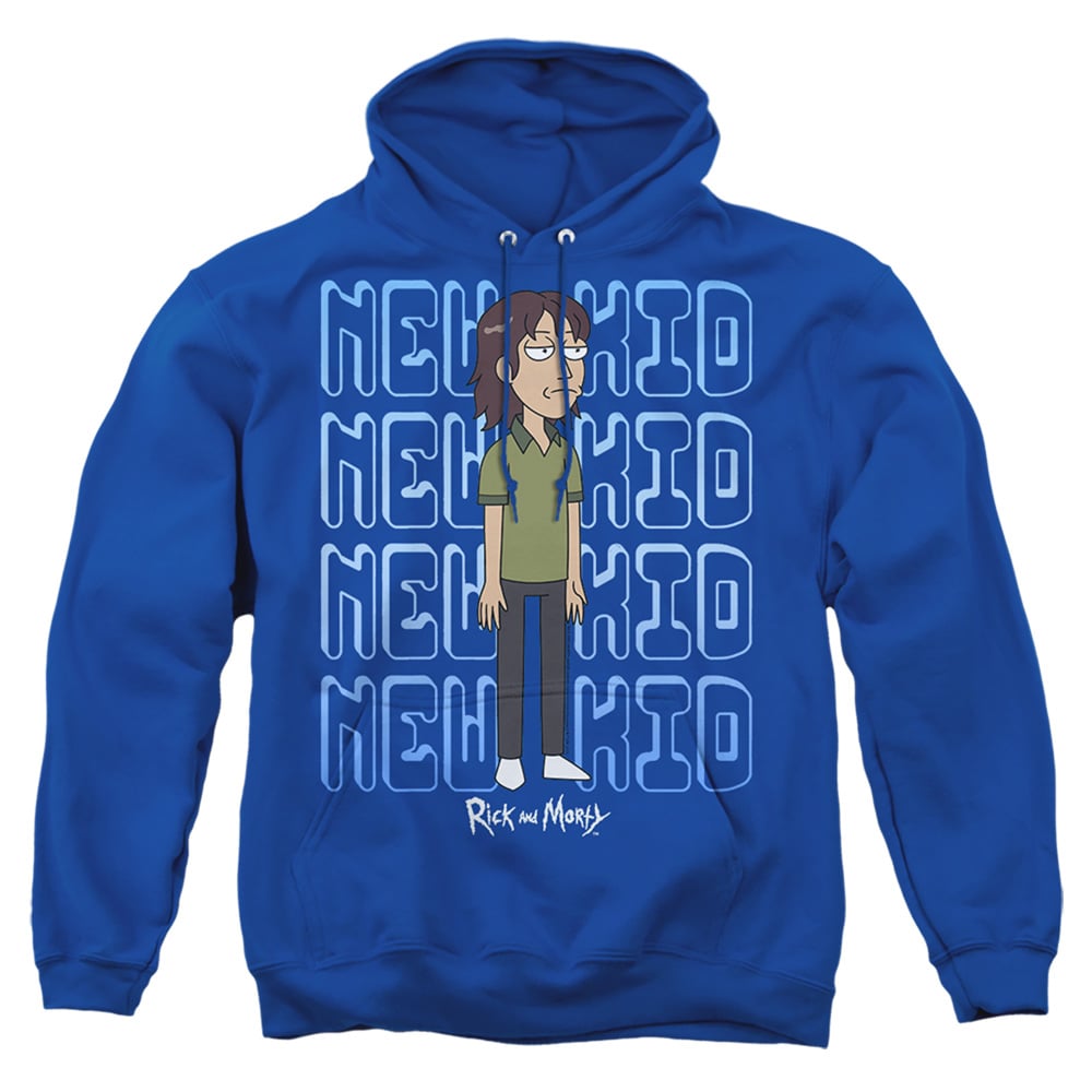 Rick & Morty Bruce Chutback-Adult Pull-Over Hoodie, Royal Blue - Extra Large
