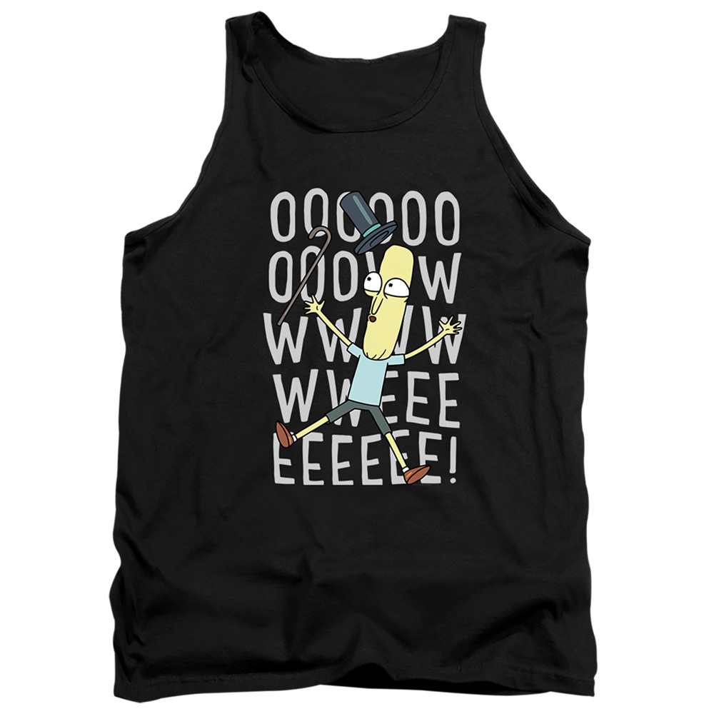 Rick & Morty OOWWEEEEE-Adult Tank Top, Black - Medium