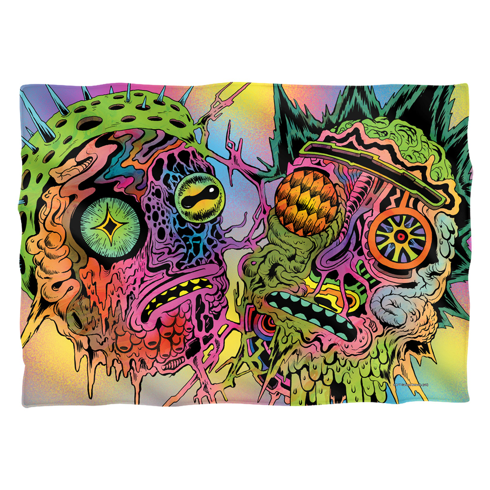 CN1745-PLO1-20x28 Rick & Morty Psychedelic Melt-Pillow Case, White - 20 x 28 in.
