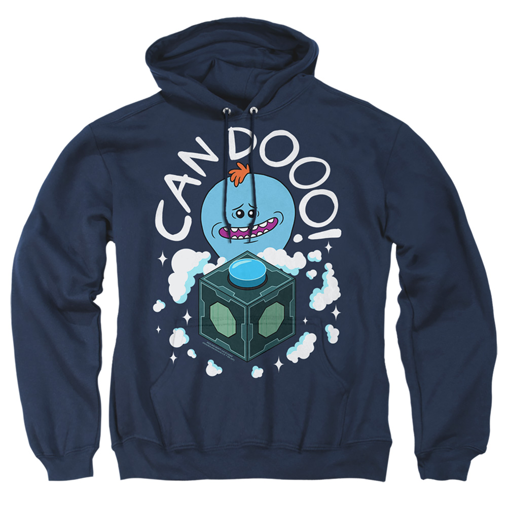 Rick & Morty Can Do-Adult Pull-Over Hoodie, Navy - Medium